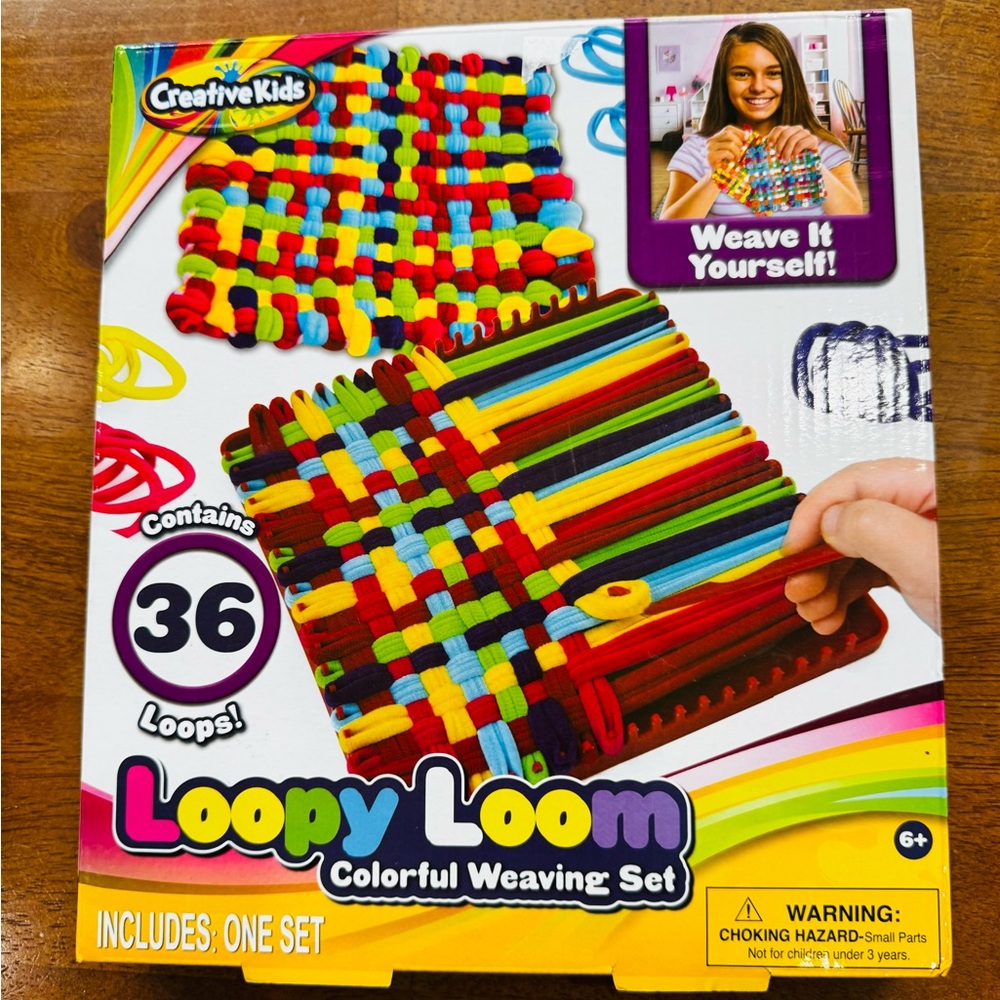 Creative Kids Loopy Loom Colorful Weaving Set, NEW IN BOX